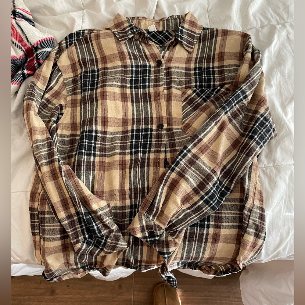 Brown Neutral Flannel